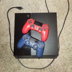 PS4 Console And 2 Controllers