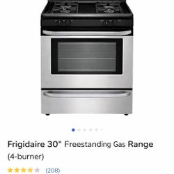Frigidaire Stainless Steel Gas Range – Works Perfectly – $275