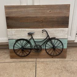 Wood And Metal Bike Picture 