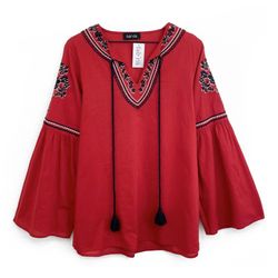 NEW! Boho Peasant Embroidered Tunic