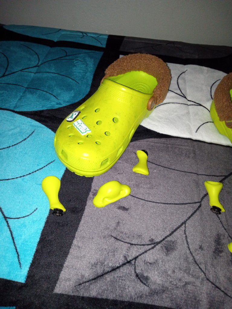 Shrek Crocs With Charms
