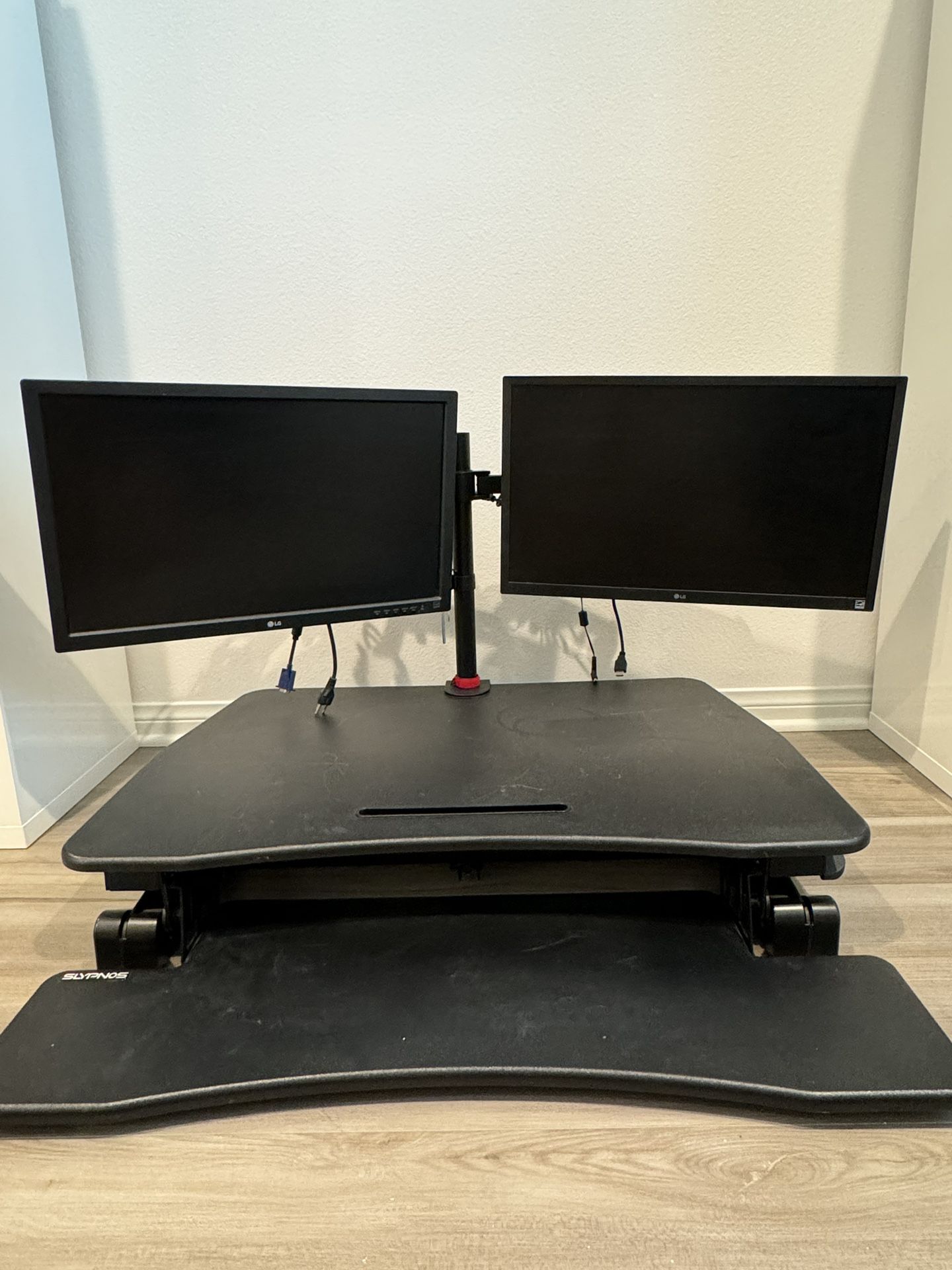 Desktop Stand w/ 2x Monitors