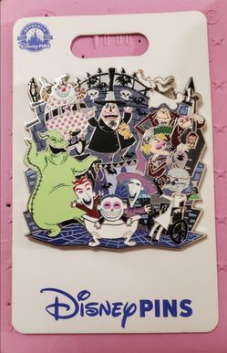 Disney Nightmare Before Christmas Supportimg Cast Pin