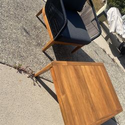 Maui Outdoor Patio Set with Ivory Cover, Charcoal, New, Perfect Condition