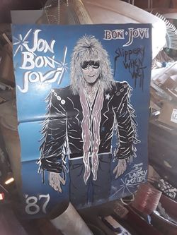 Bon Jovi picture on metal