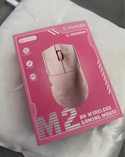 Yunzii 8k pink wireless gaming mouse