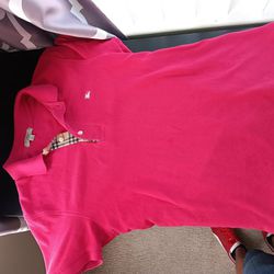 Pink Burberry Polo