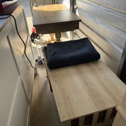 Desk And Center Table W Wills 