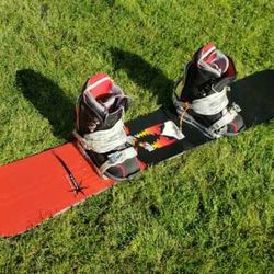 SNOWBOARD AND BOOTS