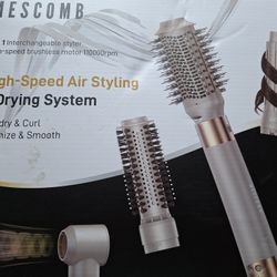 Mescomb 5 in 1 high-speed Air styling and drying system.  There is a crack on Nozzle attachment point, you need to fix it before using