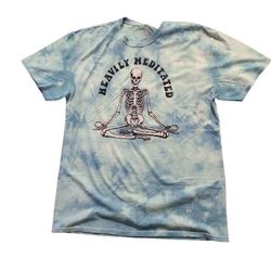 Tie-Dye Crew Neck Short Sleeve Heavily Meditated T-Shirt Men's Size XL Cotton