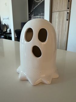 Ceramic Ghost Halloween LED Light