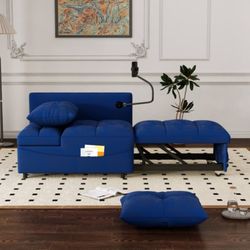 1 Versatile Foldable Sofa Bed In 3 Lengths, Modern Sofa Sofa Sofa Velvet Pull-Out Bed, Loveseat Sofa