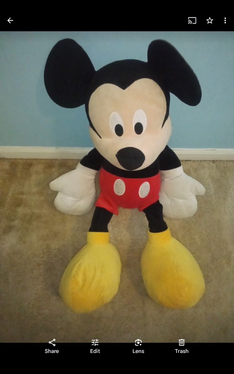 32" Jumbo Mickey Mouse Plush Toy $25