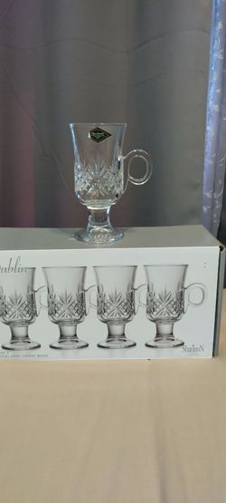 Crystal Irish coffee mugs