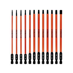 12Pcs Long Torx Bit Set 6-Inch (152mm), T7 to T40