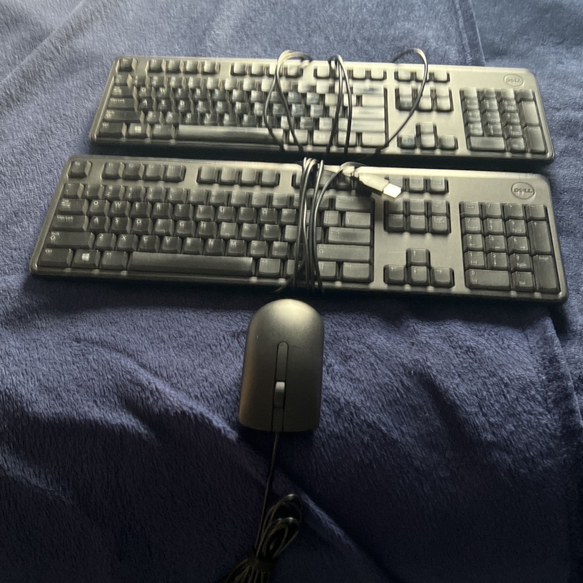 DELL KEYBOARDS. WITH A MOUSE