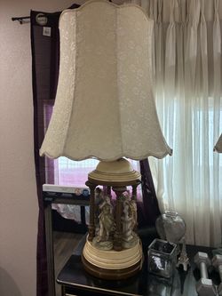 Two vintage table lamps