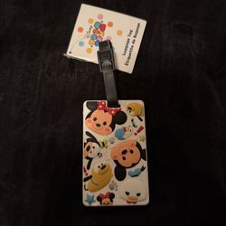 Disney Black and White Luggage Tag
