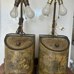 Antique Spice Tin Lamps
