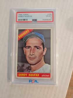 1966 topps sandy koufax psa 4