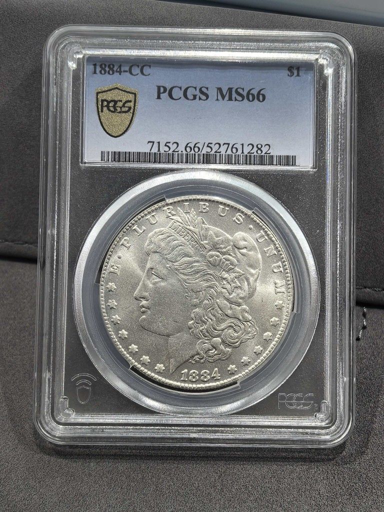 1884-CC Morgan Silver Dollar PCGS MS66