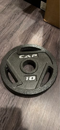 Cap 10 lb Olympic Barbell Plate 2” Hole