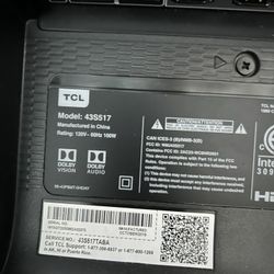 TCL Roku Tv 43 Inch