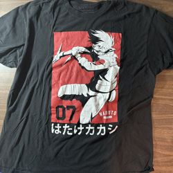 Naruto Shippuden T-Shirt  Black Kakashi Shippuden Collection 2XL