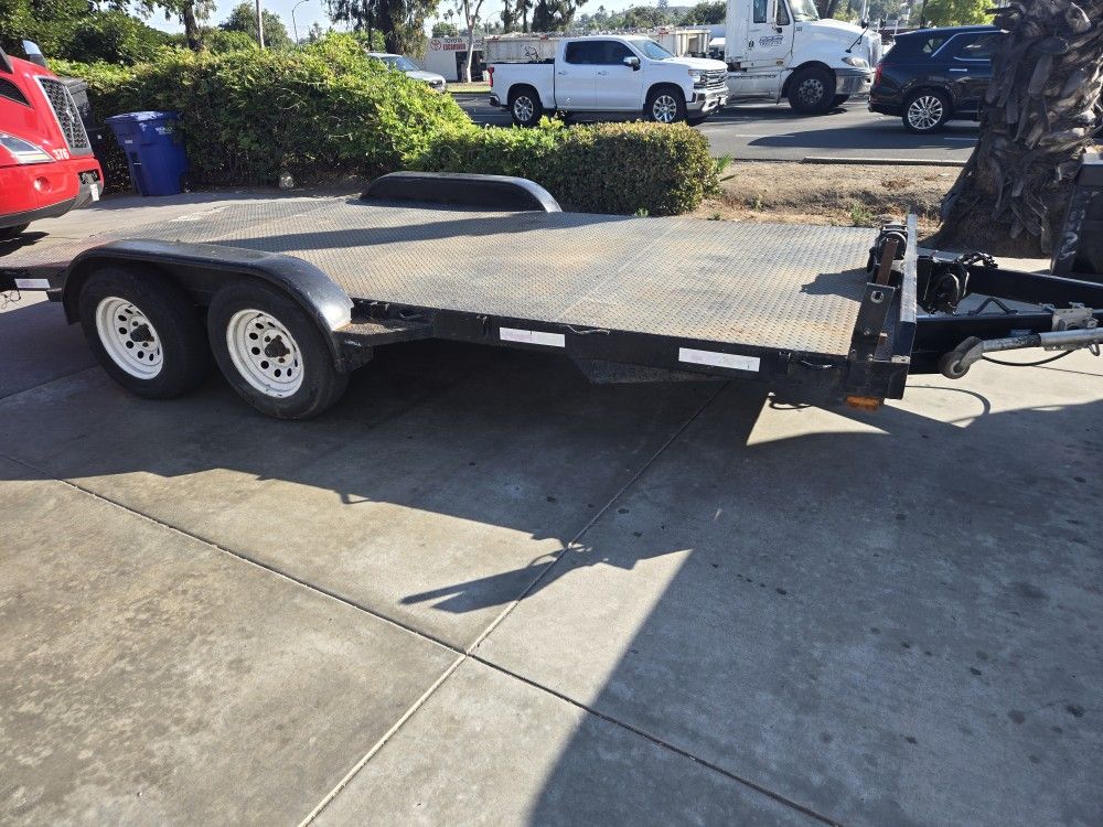 16x7 Steel Deck Car Trailer Hauler