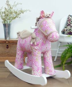 Paisley Pink  Wooden Horse
