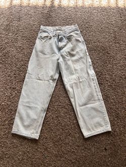 Light blue baggy jeans