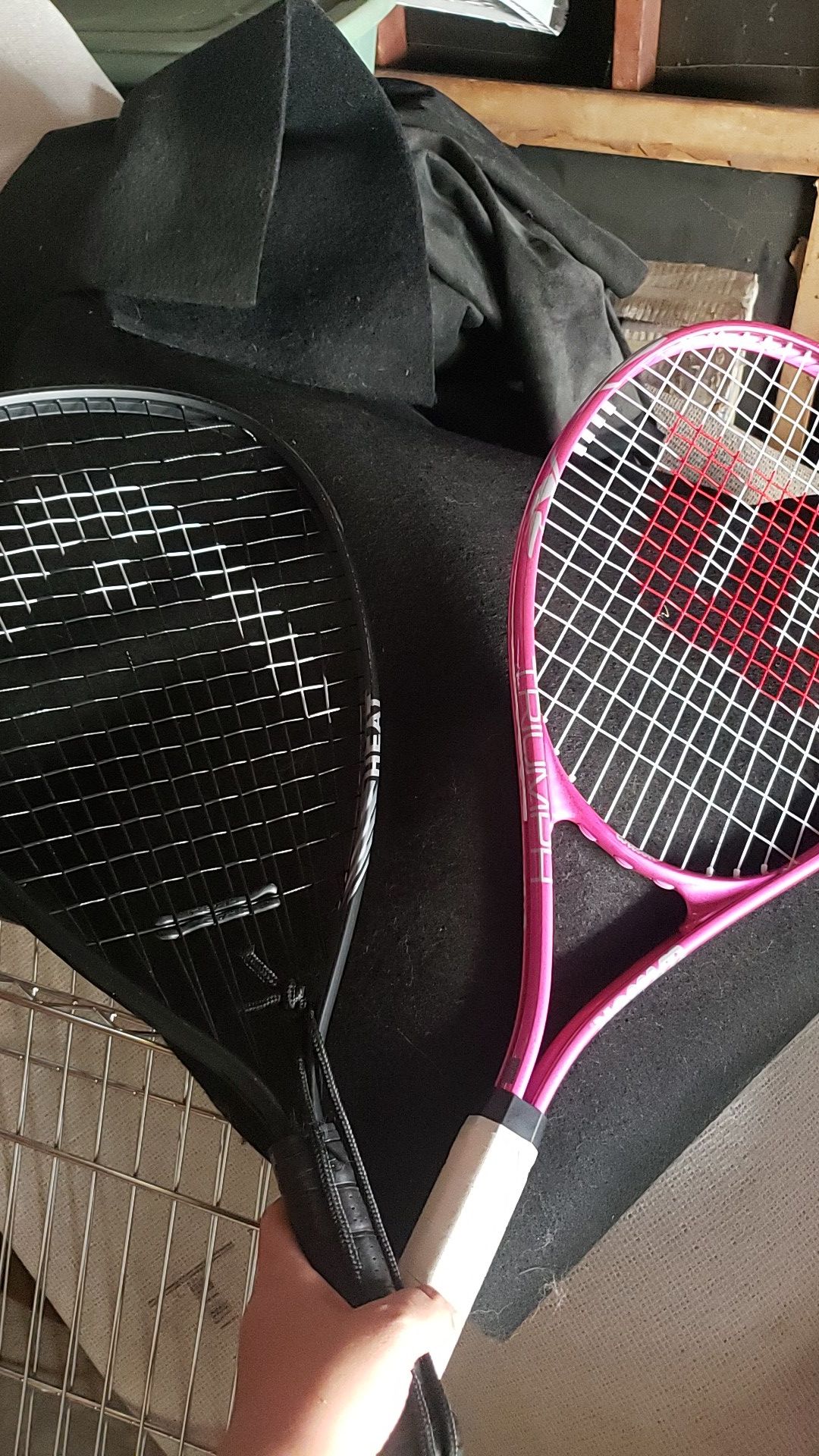 Pair of tennis rackets