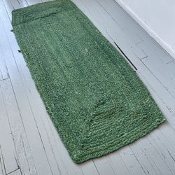 Green Cotton Rag Rug
