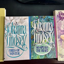 Lot of 4 Johanna Lindsey Historical Romance Novels