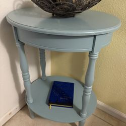Blue Side Table