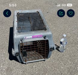 Pet Carrier - Heavy Duty Portable Cage for Small Animals. In Fair Condition.