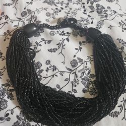 Vintage 40 Strand Beaded Choker Neclace