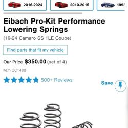 Eibach Pro-Kit  Performance Lowering Springs