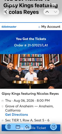 Gypsy Kings tickets