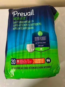 Prevail Disposable Underwear Medium, PF-512, Extra, 20 Ct