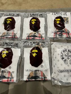 Bape x burberry tees