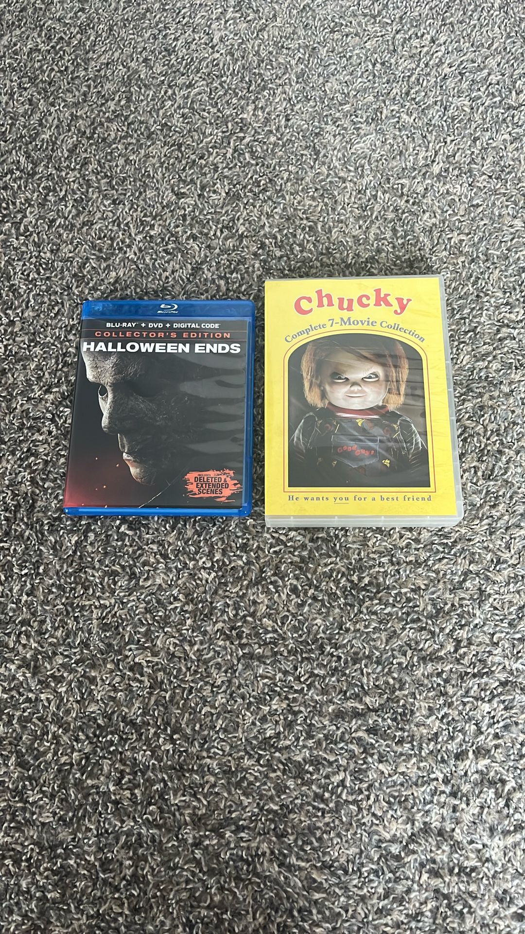 2 Piece Set DVD / Chucky / Halloween.