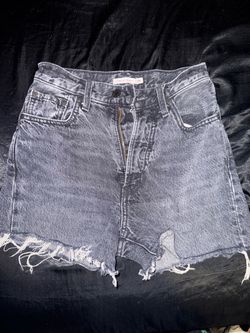 Levi’s Gray Acid Wash Cutoff Denim Shorts