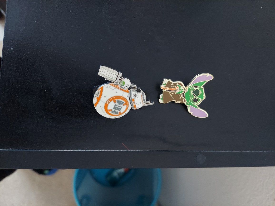 Yoda and BB8 Disney Pins