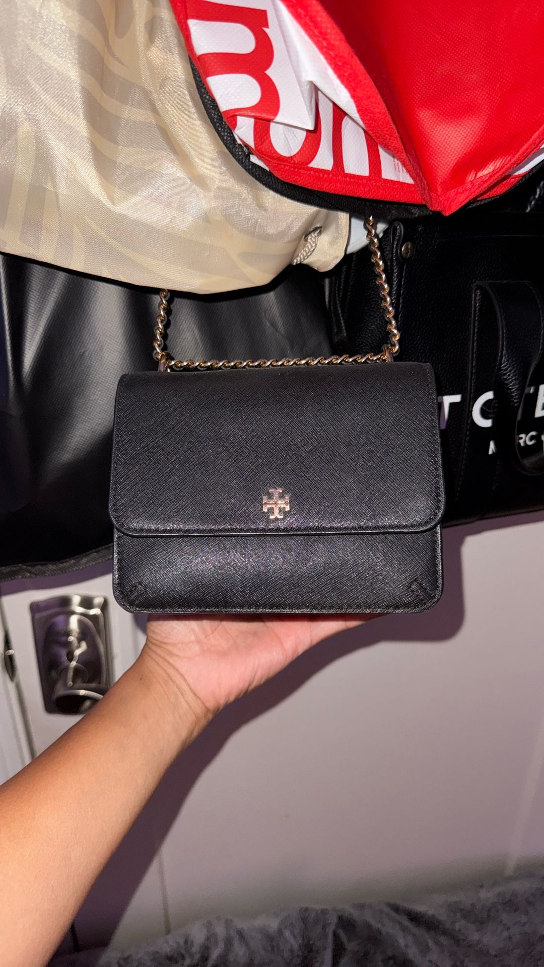 Authentic Tory Burch Black Cross-Body Purse