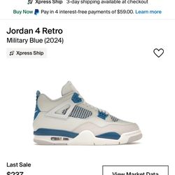 Jordan 4s Military Blue 
