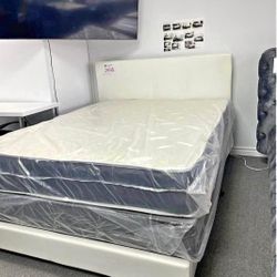🍁 BRAND NEW QUEEN SIZE COMPLETE BEDDING SET: MATTRESS + SOFA + BED BASE NEEDS TO GO 