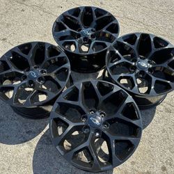 New 20” black Chevy Wheels 20 Gmc AT4 Rims Silverado Sierra Tahoe OEM