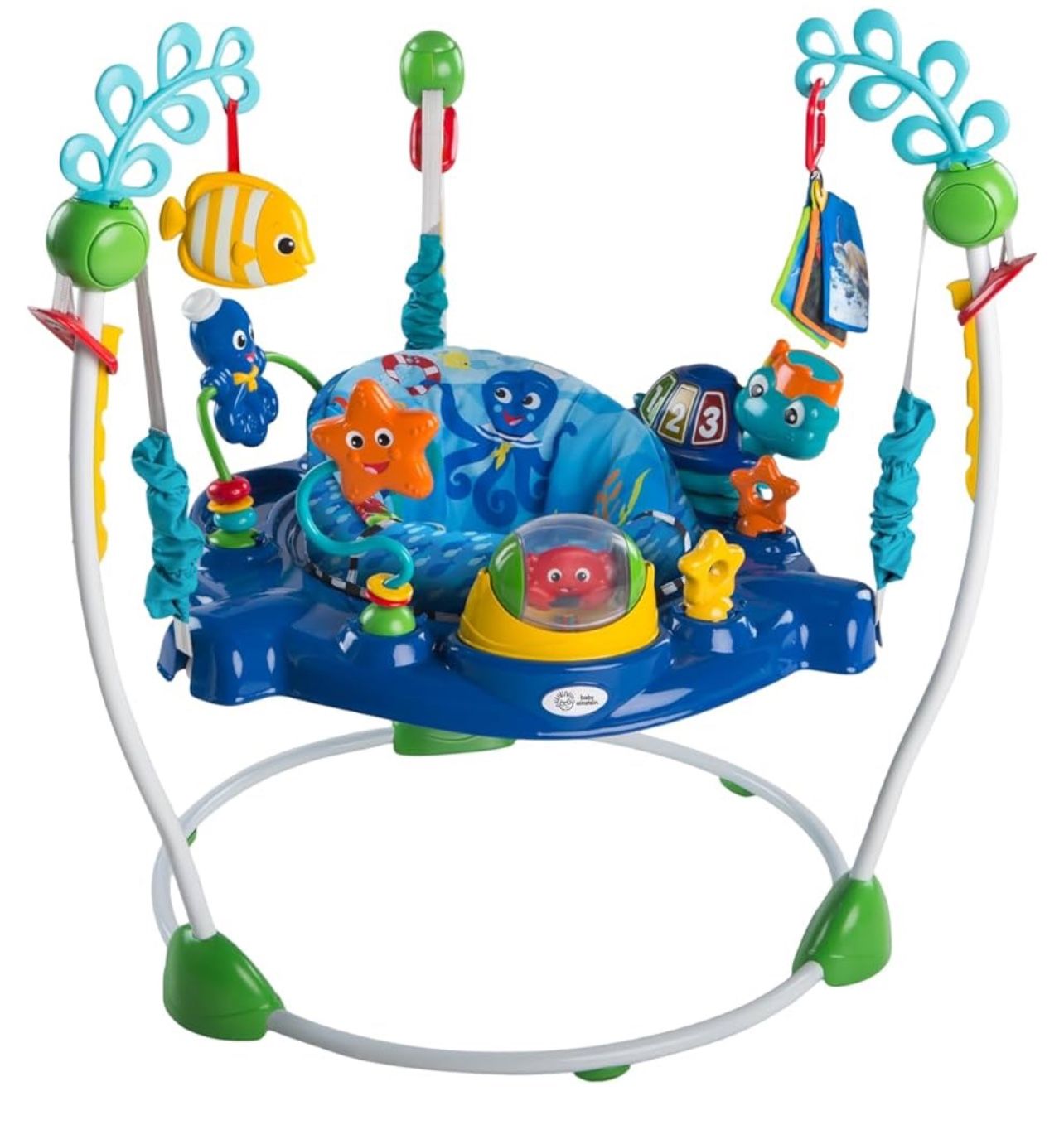 Baby Einstein Ocean Explorers Curiosity Cove 2-in-1 Educational Activity Jumper and Floor Toy